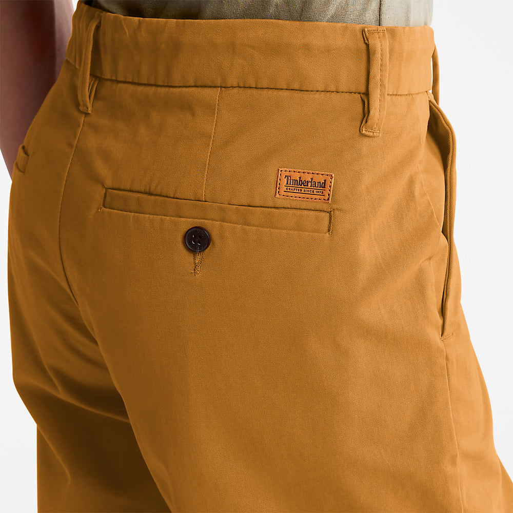 Squam Lake Stretch Chino Shorts for Men in Dark Yellow Timberland Online