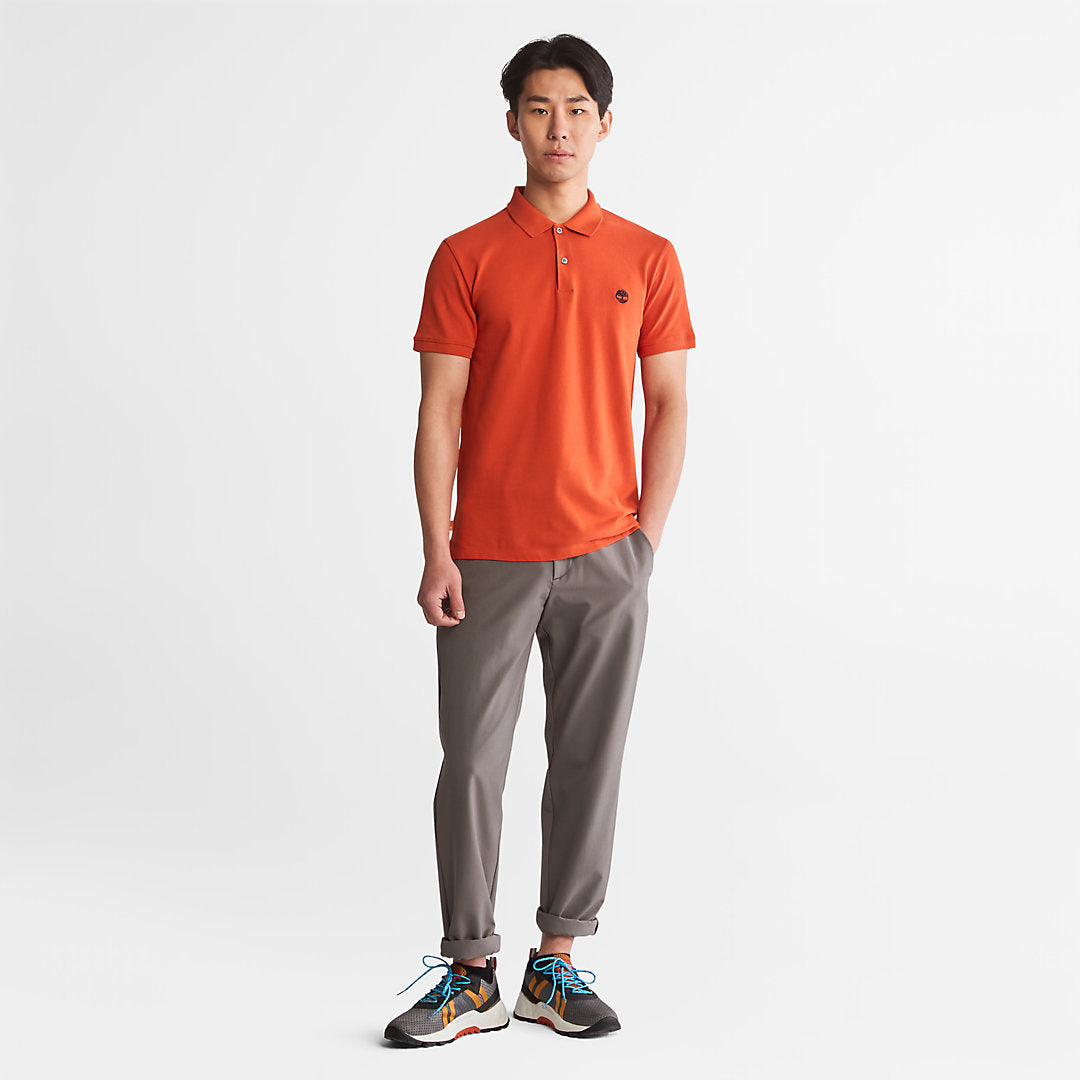 Merrymeeting River Polo Shirt for Men in Orange Timberland Discount