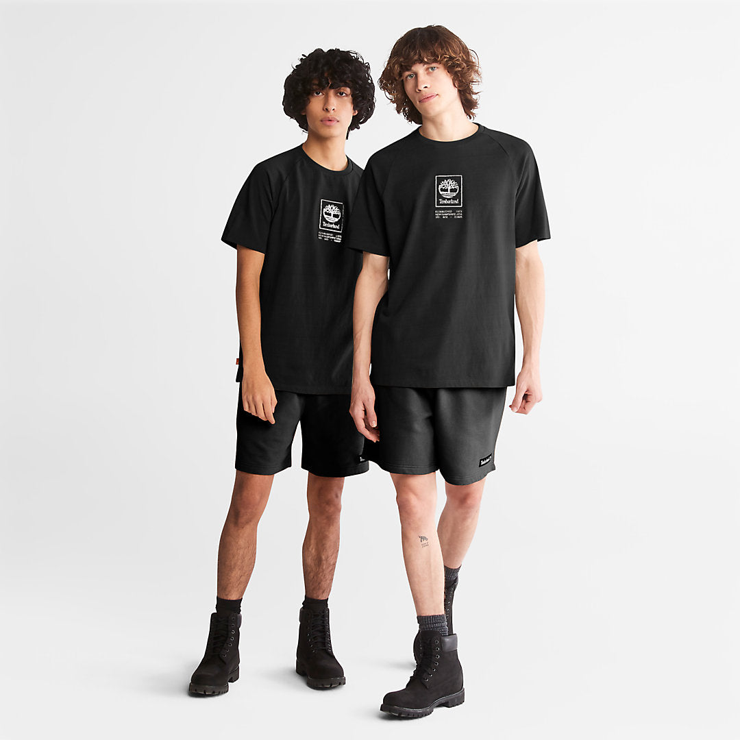 Heavyweight Logo T-Shirt for Men in Black Timberland Online