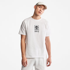 Heavyweight Logo T-Shirt for Men in White Timberland Outlet