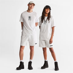 Heavyweight Logo T-Shirt for Men in White Timberland Outlet