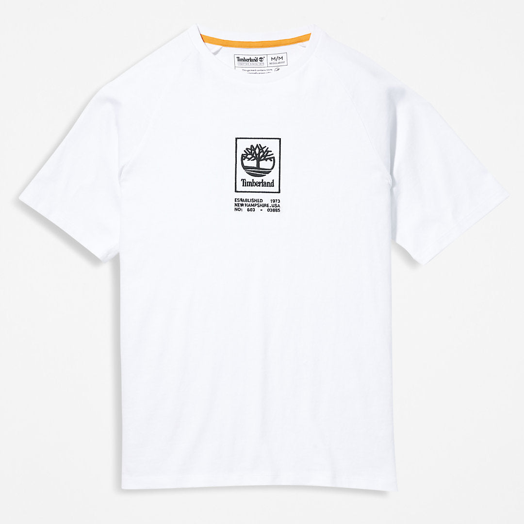 Heavyweight Logo T-Shirt for Men in White Timberland Outlet