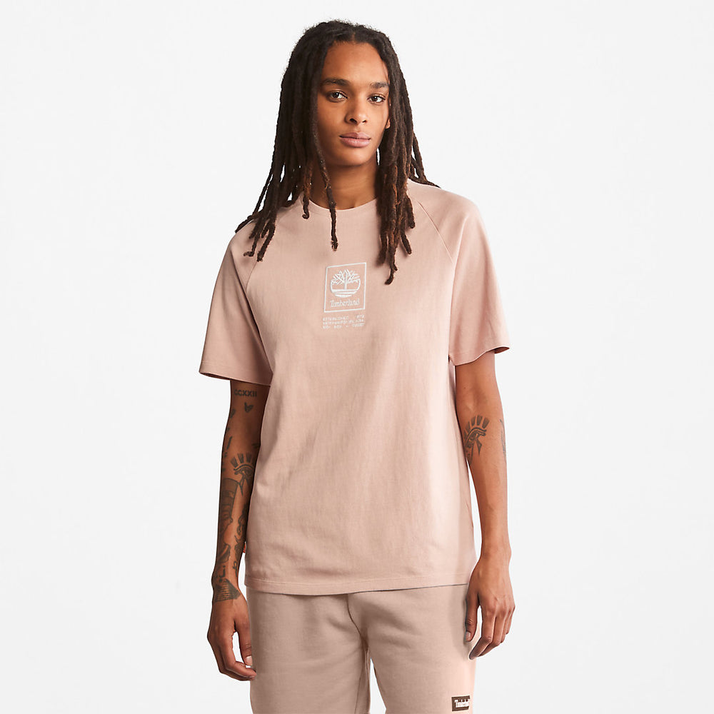 Stacked Logo T-shirt for All Gender in Light Pink Timberland Online