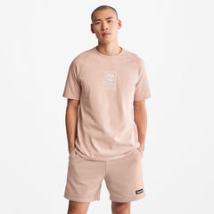 Stacked Logo T-shirt for All Gender in Light Pink Timberland Online