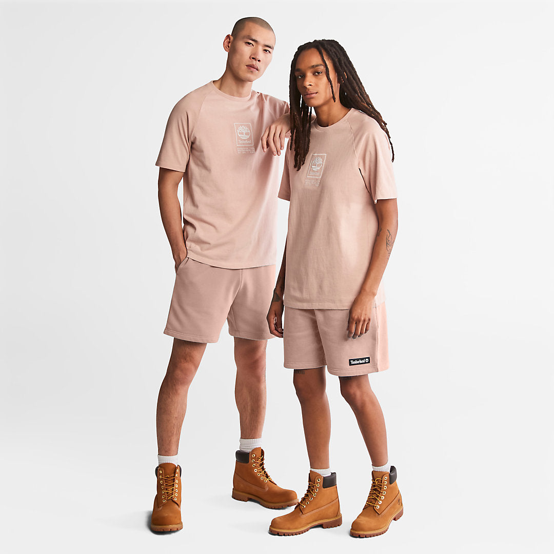 Stacked Logo T-shirt for All Gender in Light Pink Timberland Online