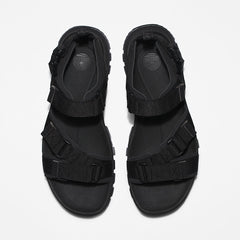 Garrison Trail Webbing-strap Sandal for Men in Monochrome Black Timberland Discount
