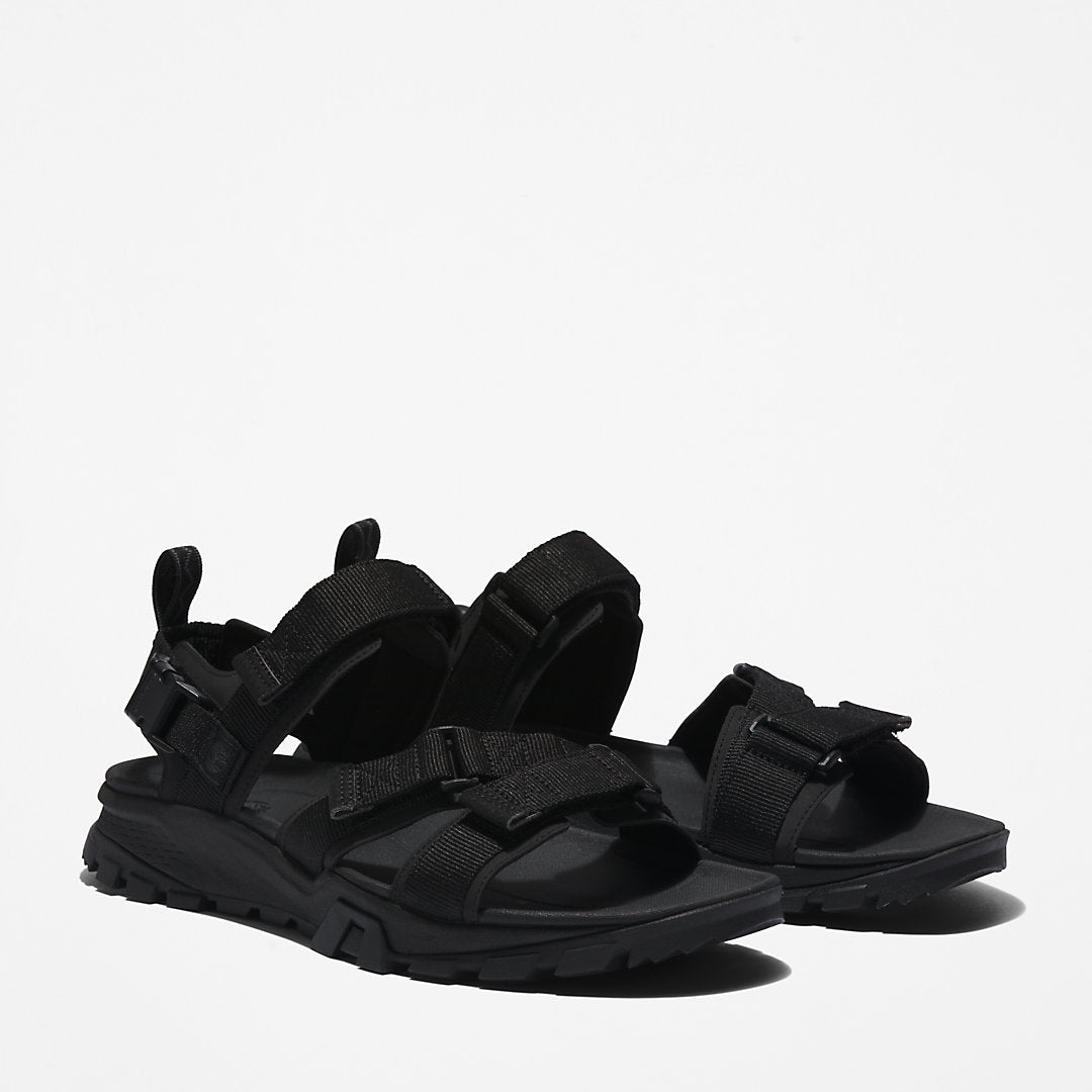 Garrison Trail Webbing-strap Sandal for Men in Monochrome Black Timberland Discount