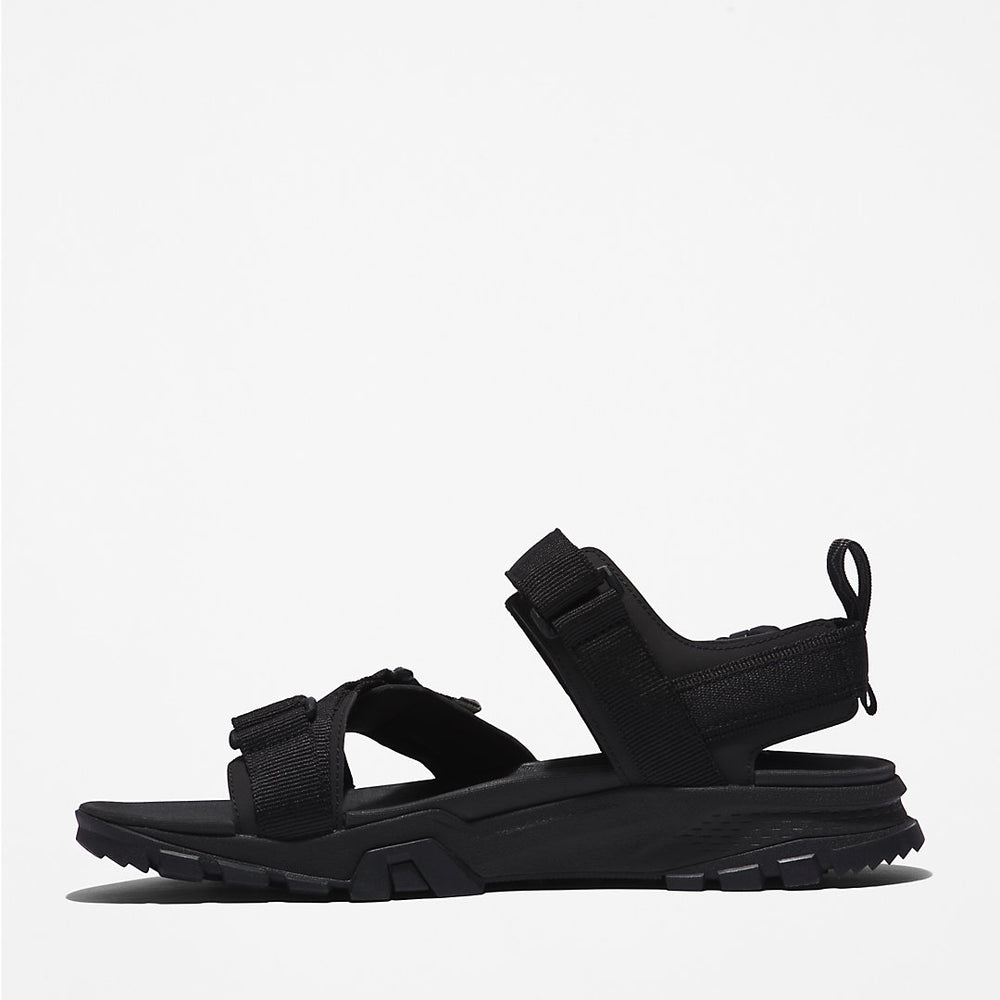 Garrison Trail Webbing-strap Sandal for Men in Monochrome Black Timberland Discount