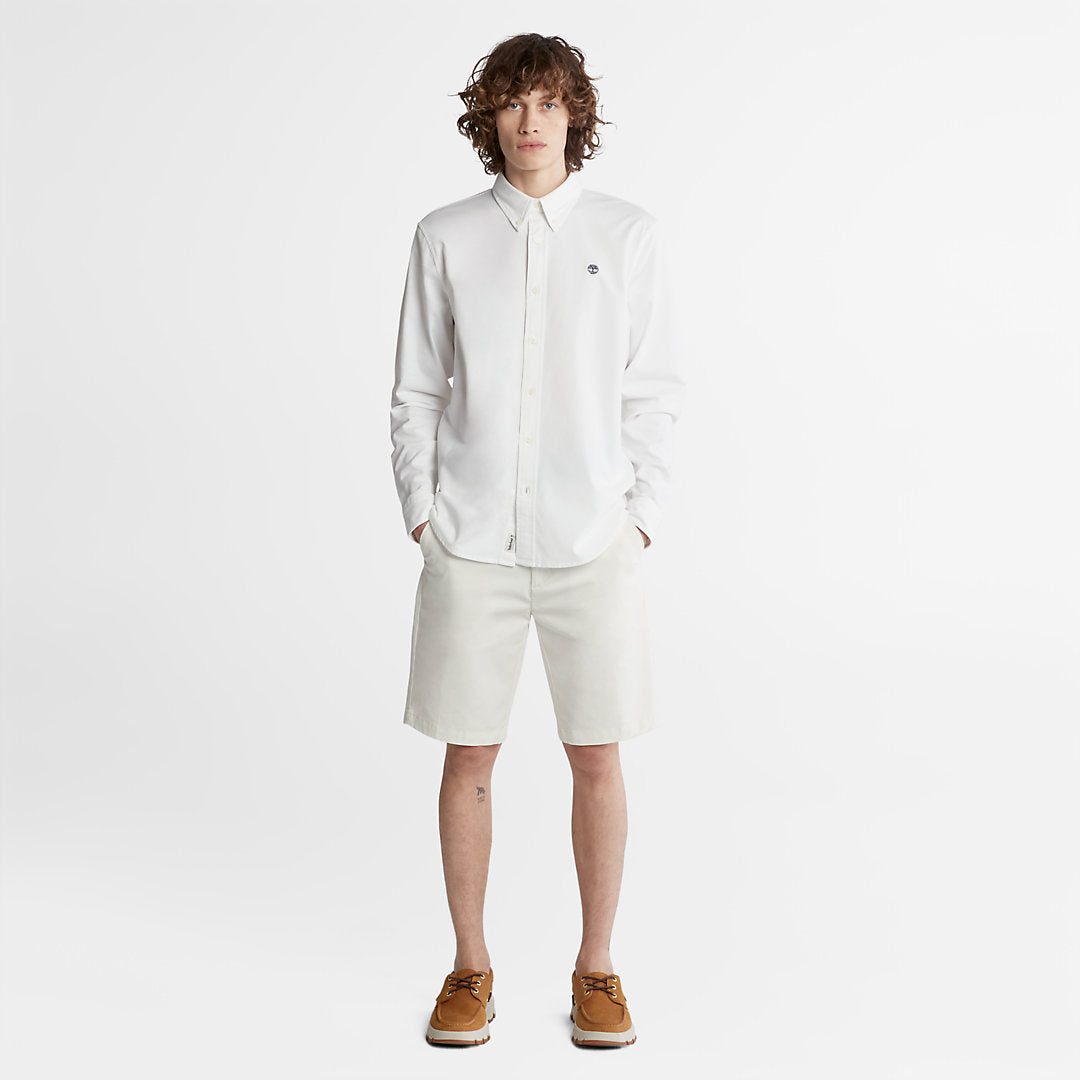 Pleasant River Slim Oxford Shirt for Men in White Timberland Discount