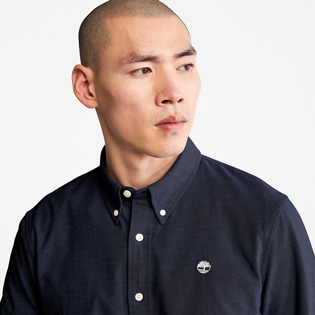 Pleasant River Slim Oxford Shirt for Men in Navy Timberland For Sale