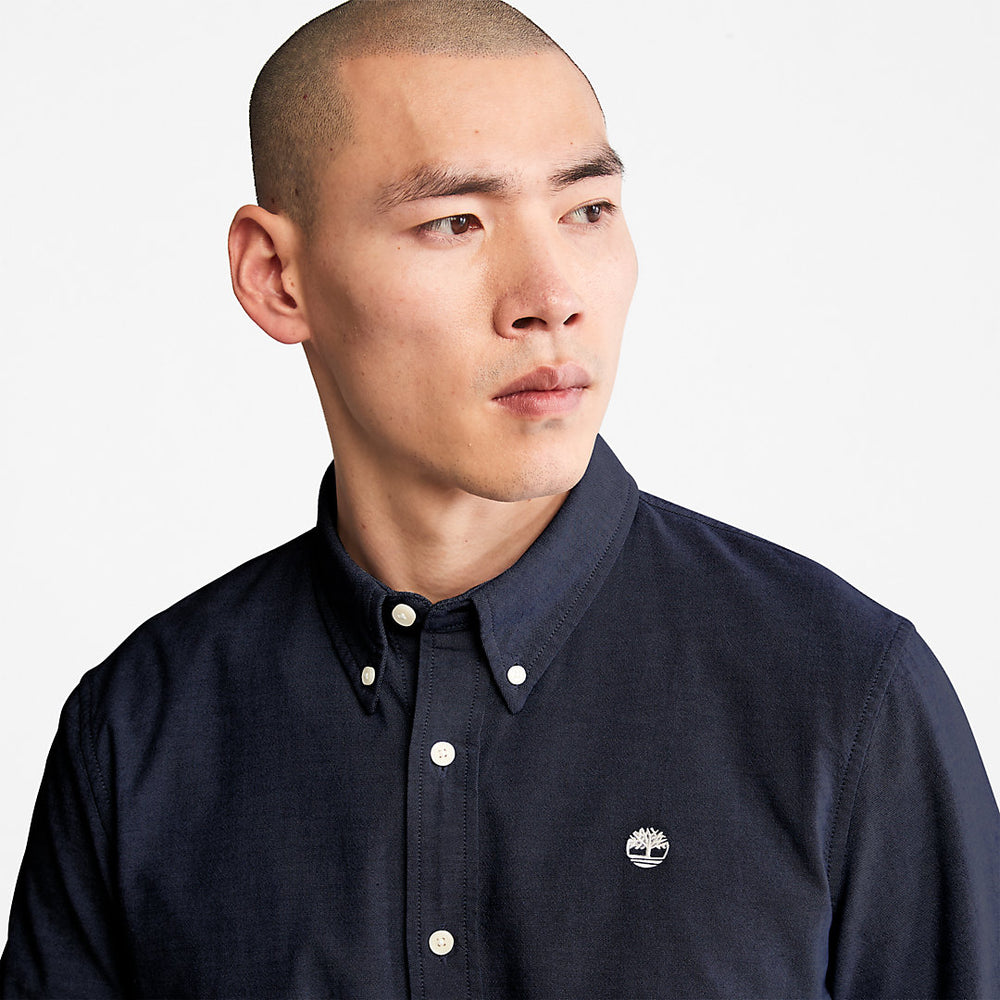 Pleasant River Slim Oxford Shirt for Men in Navy Timberland For Sale