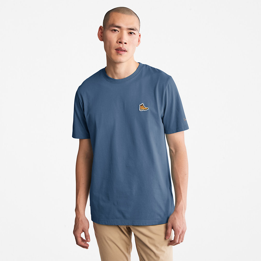 Boot-Logo T-Shirt for Men in Navy Timberland Online