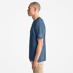 Boot-Logo T-Shirt for Men in Navy Timberland Online