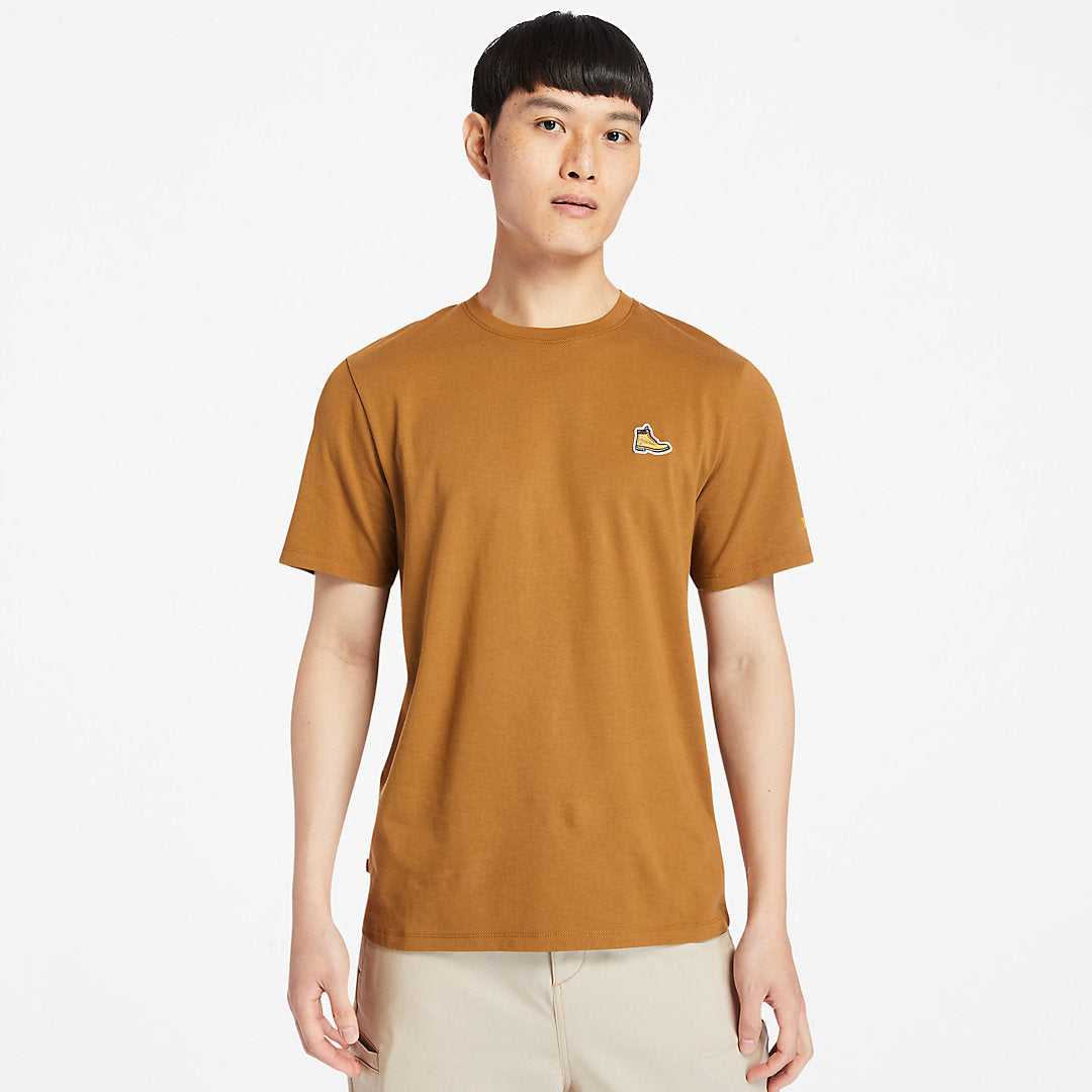 Organic Cotton Boot T-Shirt for Men in Brown Timberland US