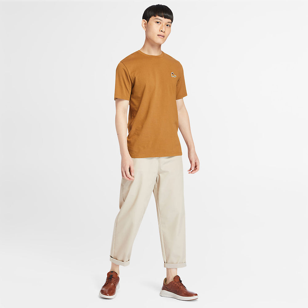 Organic Cotton Boot T-Shirt for Men in Brown Timberland US