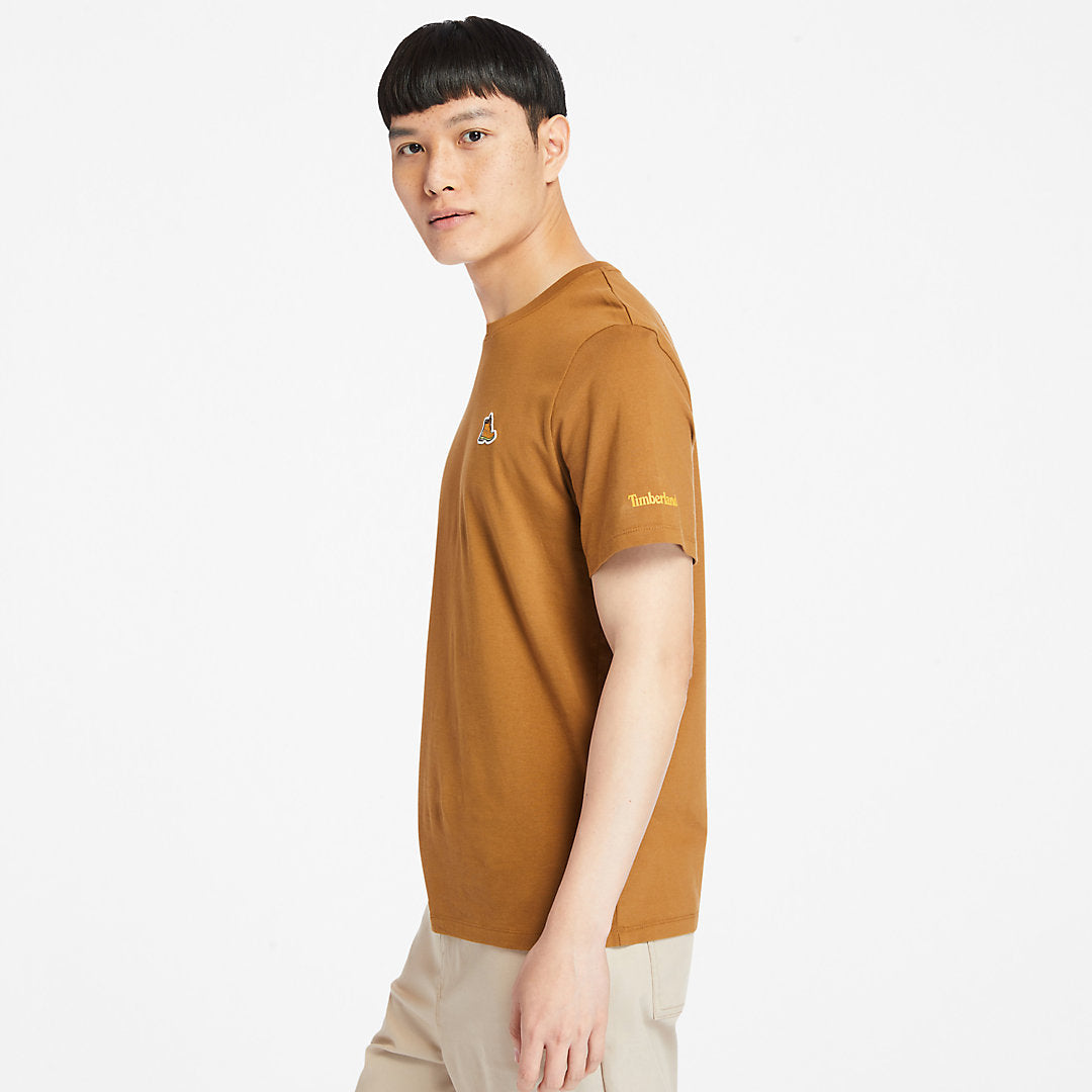 Organic Cotton Boot T-Shirt for Men in Brown Timberland US