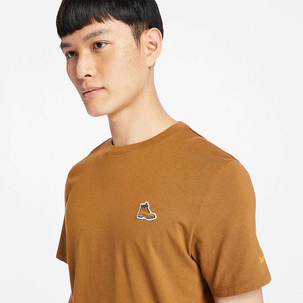 Organic Cotton Boot T-Shirt for Men in Brown Timberland US