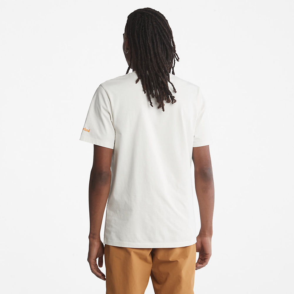 Boot-Logo T-Shirt for Men in White Timberland Sale