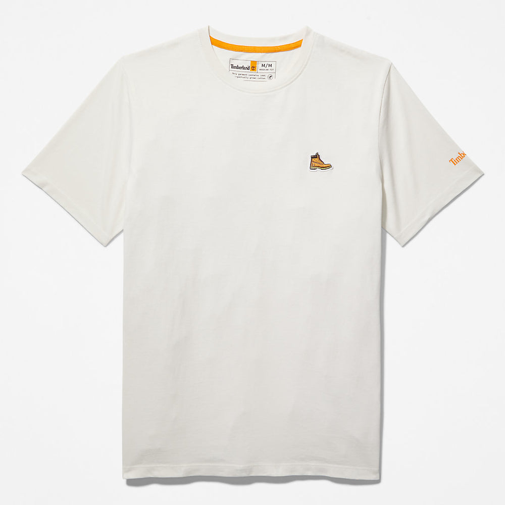 Boot-Logo T-Shirt for Men in White Timberland Sale