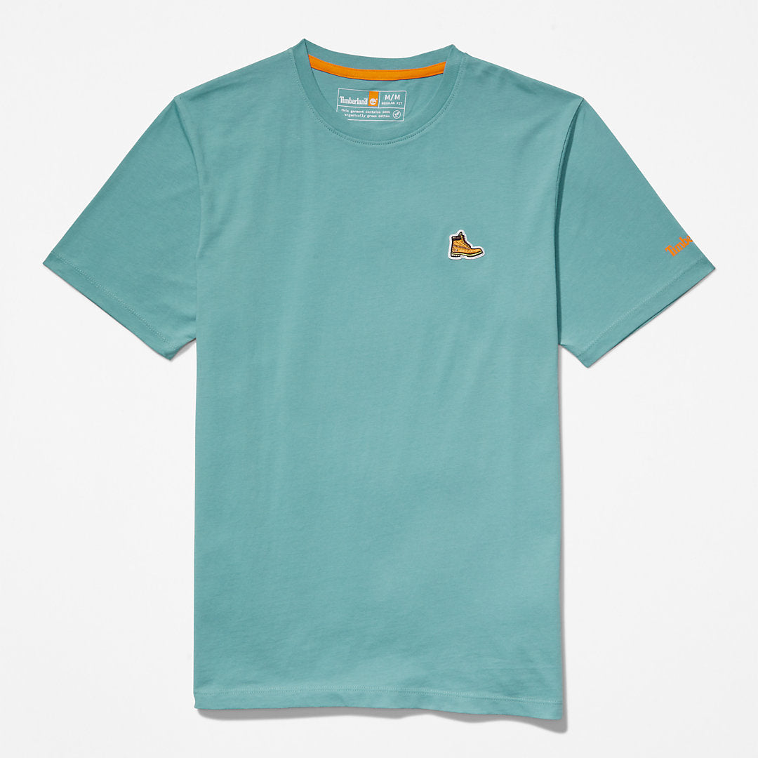 Boot-Logo T-Shirt for Men in Blue Timberland Discount