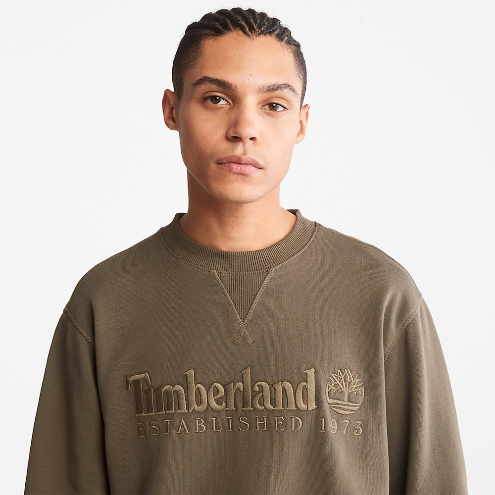 Outdoor Heritage Crewneck Sweatshirt for Men in Dark Green Timberland Online