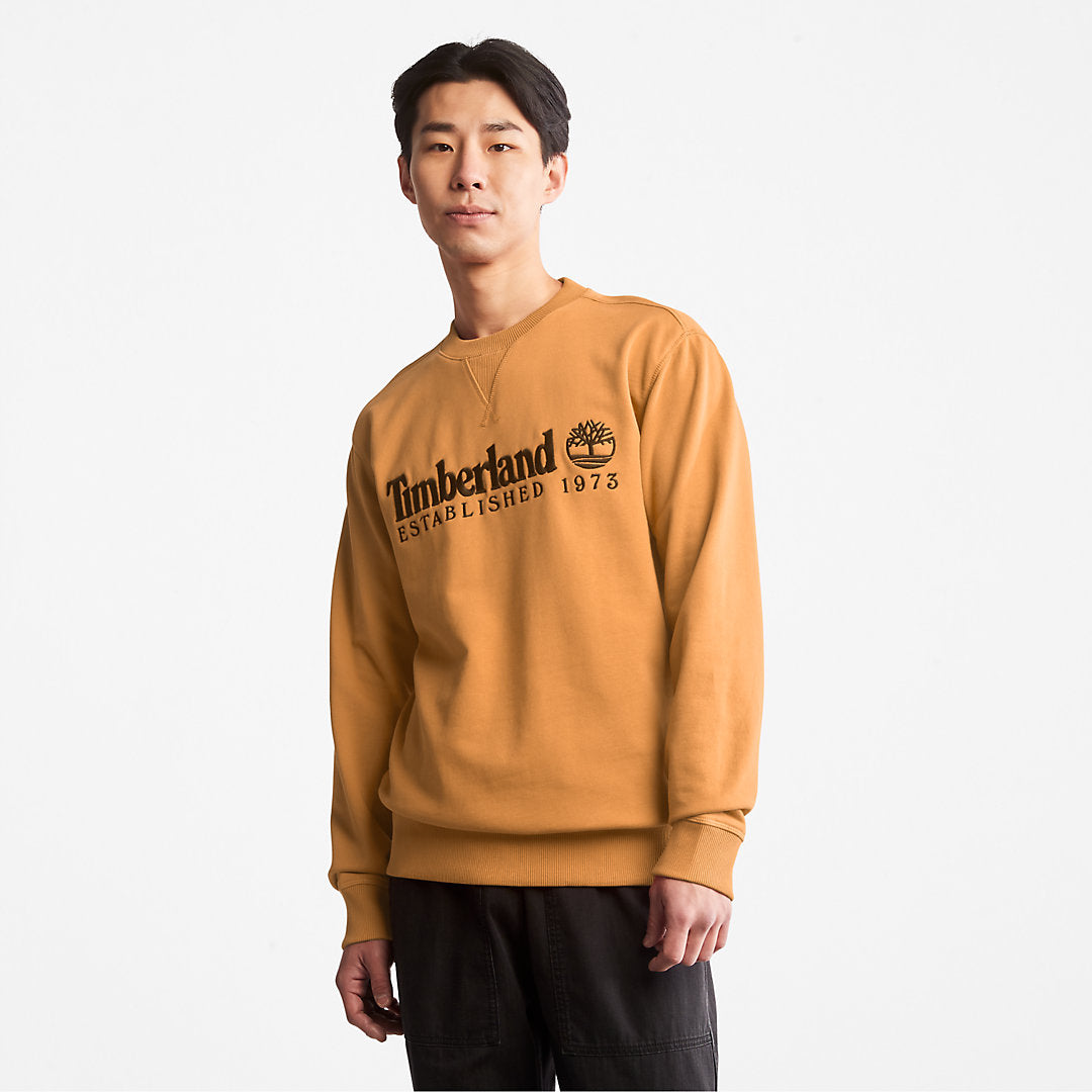 Outdoor Heritage Crewneck Sweatshirt for Men in Dark Yellow Timberland Online