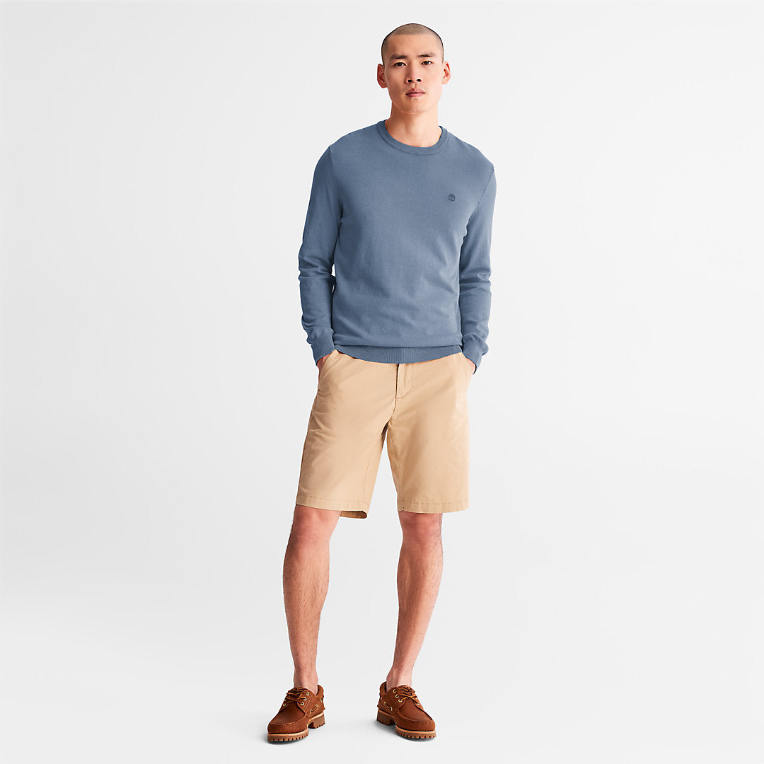 Garment-Dyed Sweatshirt for Men in Navy Timberland US