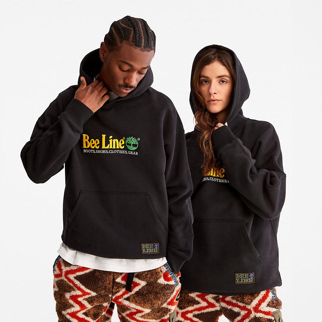 Bee Line x Timberland® Logo Hoodie in Black Timberland Discount