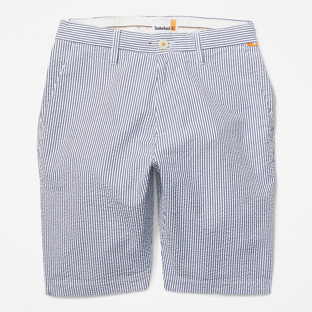 Seersucker Shorts for Men in Blue Timberland On Sale