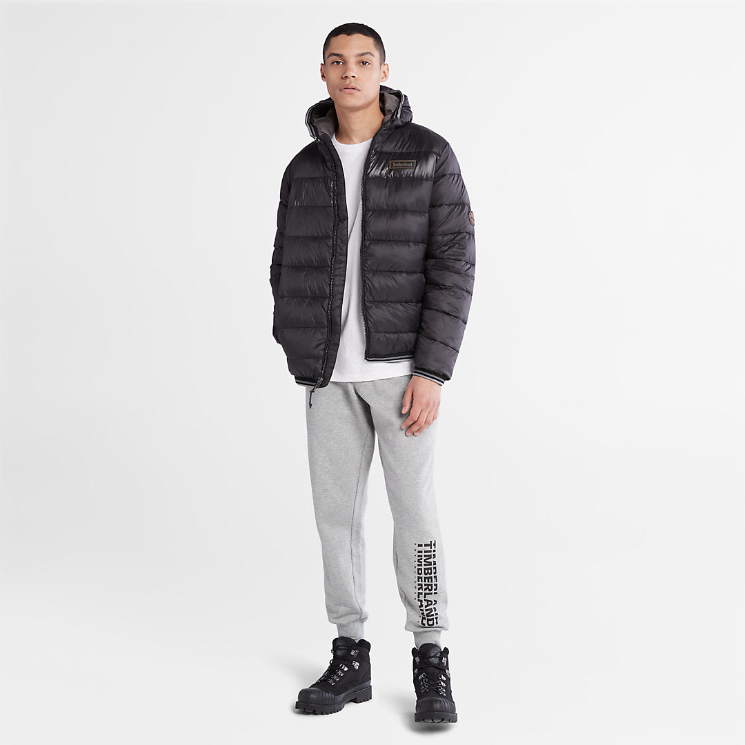 Garfield Hooded Puffer Jacket for Men in Black Timberland Discount