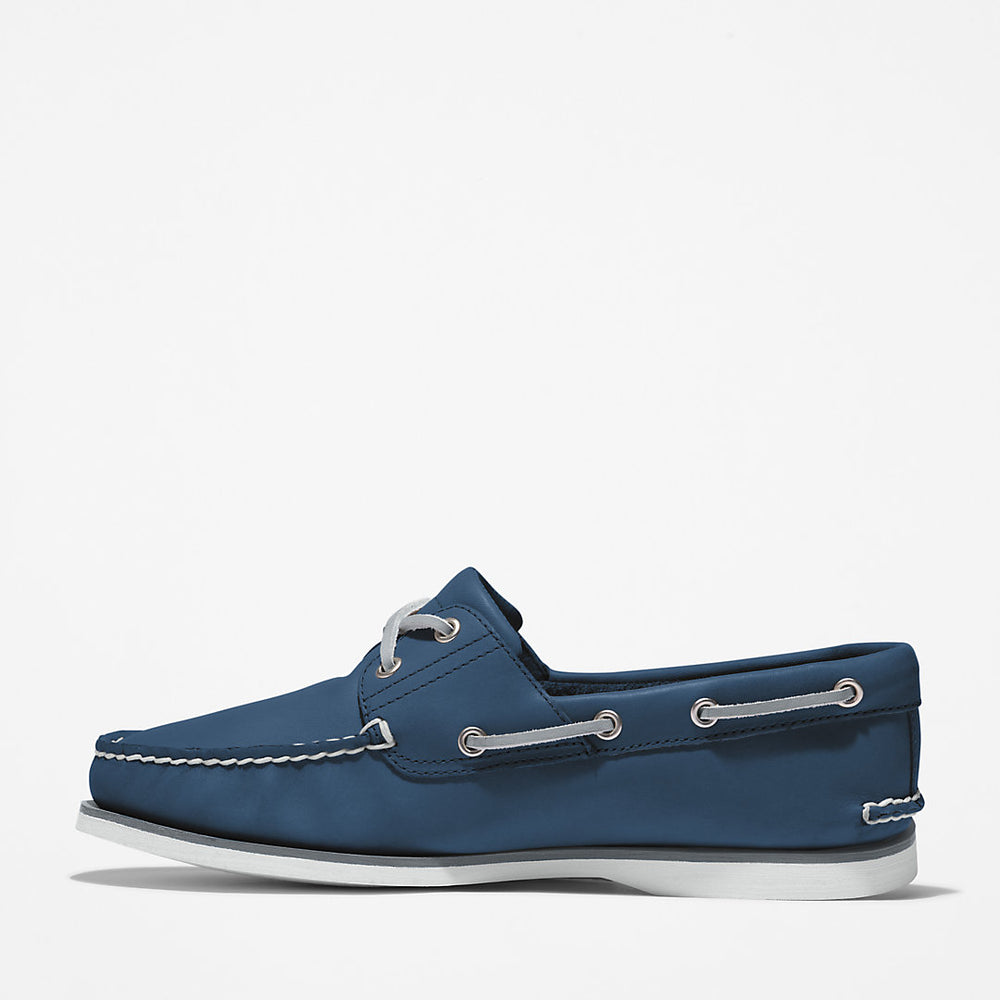 Timberland® 2-Eye Classic Boat Shoe for Men in Navy Timberland Outlet