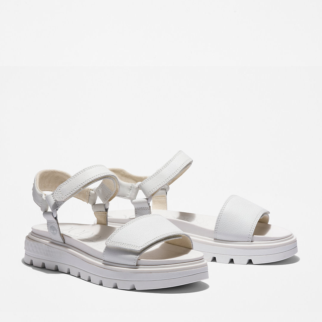 Ray City Ankle Strap Sandal for Women in White Timberland Discount
