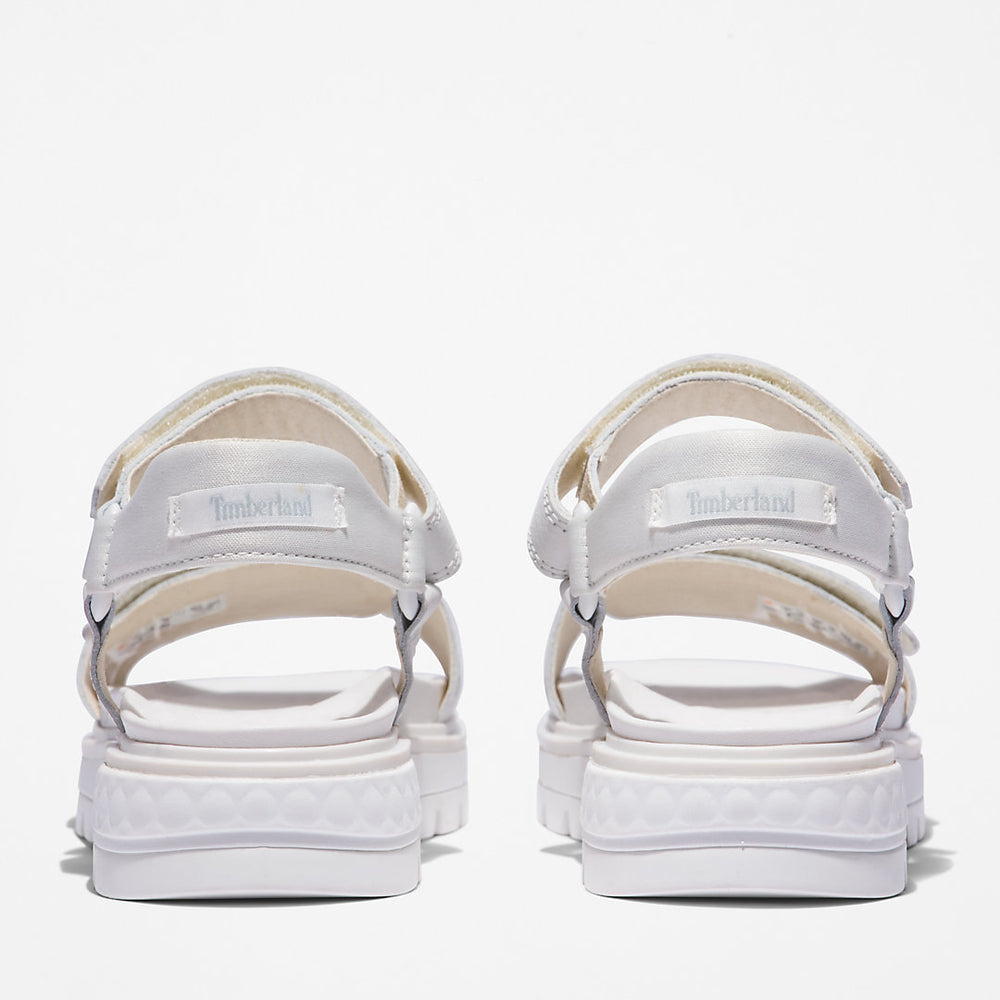 Ray City Ankle Strap Sandal for Women in White Timberland Discount