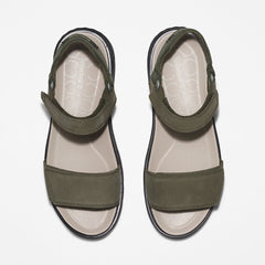 Ray City Ankle Strap Sandal for Women in Dark Green Timberland US