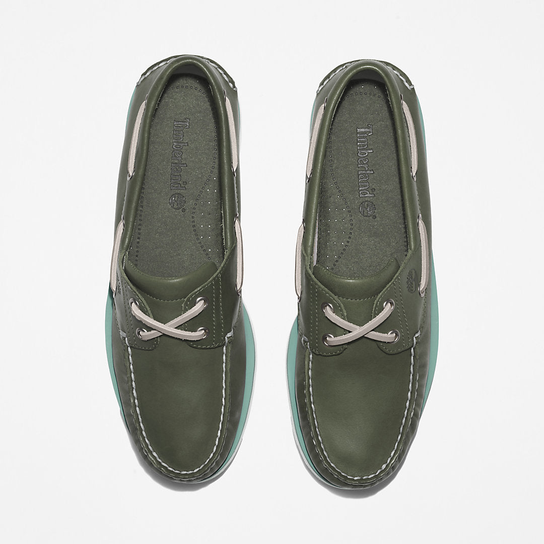 Timberland® 2-Eye Classic Boat Shoe for Men in Dark Green Timberland Sale