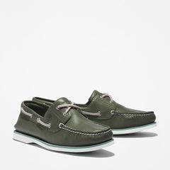 Timberland® 2-Eye Classic Boat Shoe for Men in Dark Green Timberland Sale