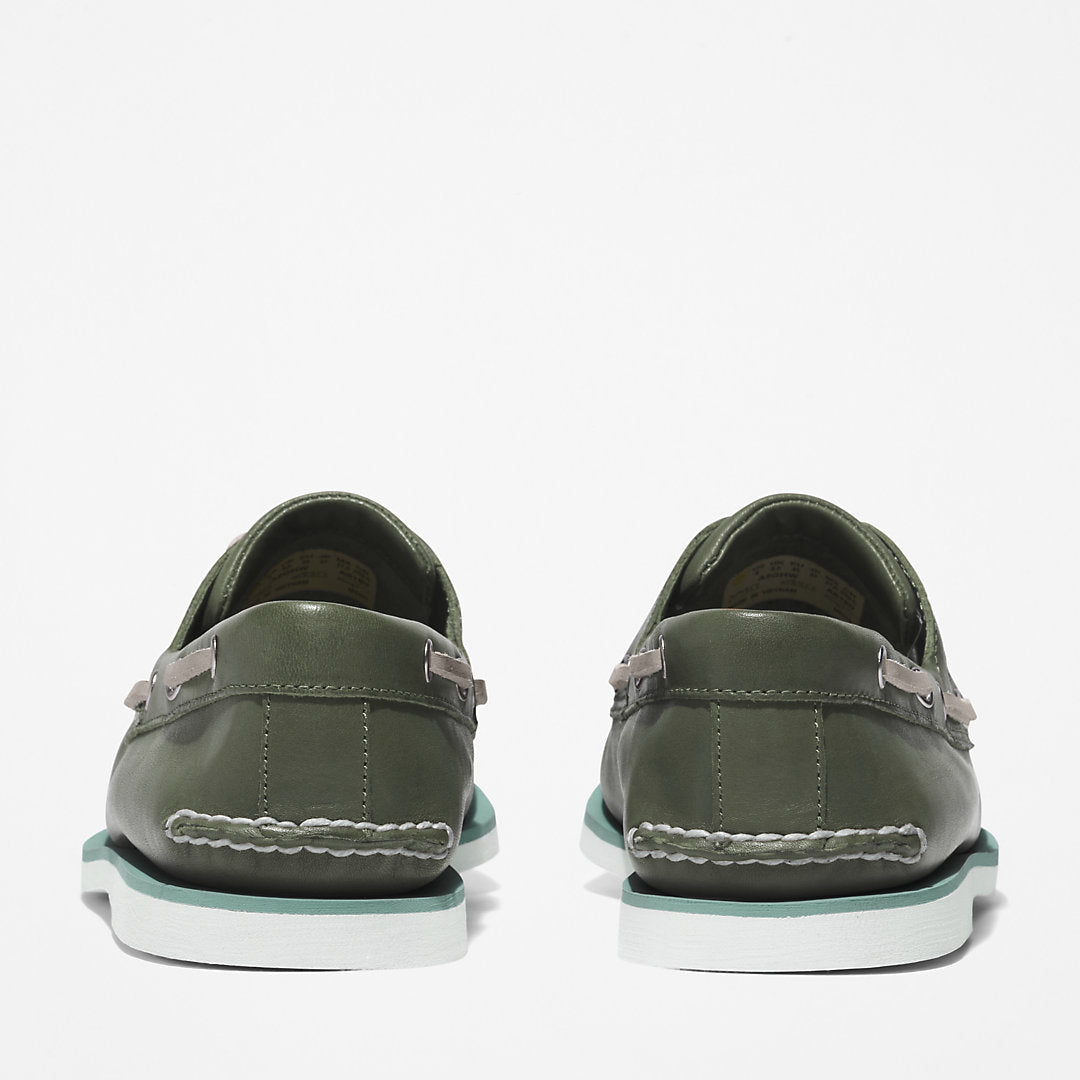 Timberland® 2-Eye Classic Boat Shoe for Men in Dark Green Timberland Sale