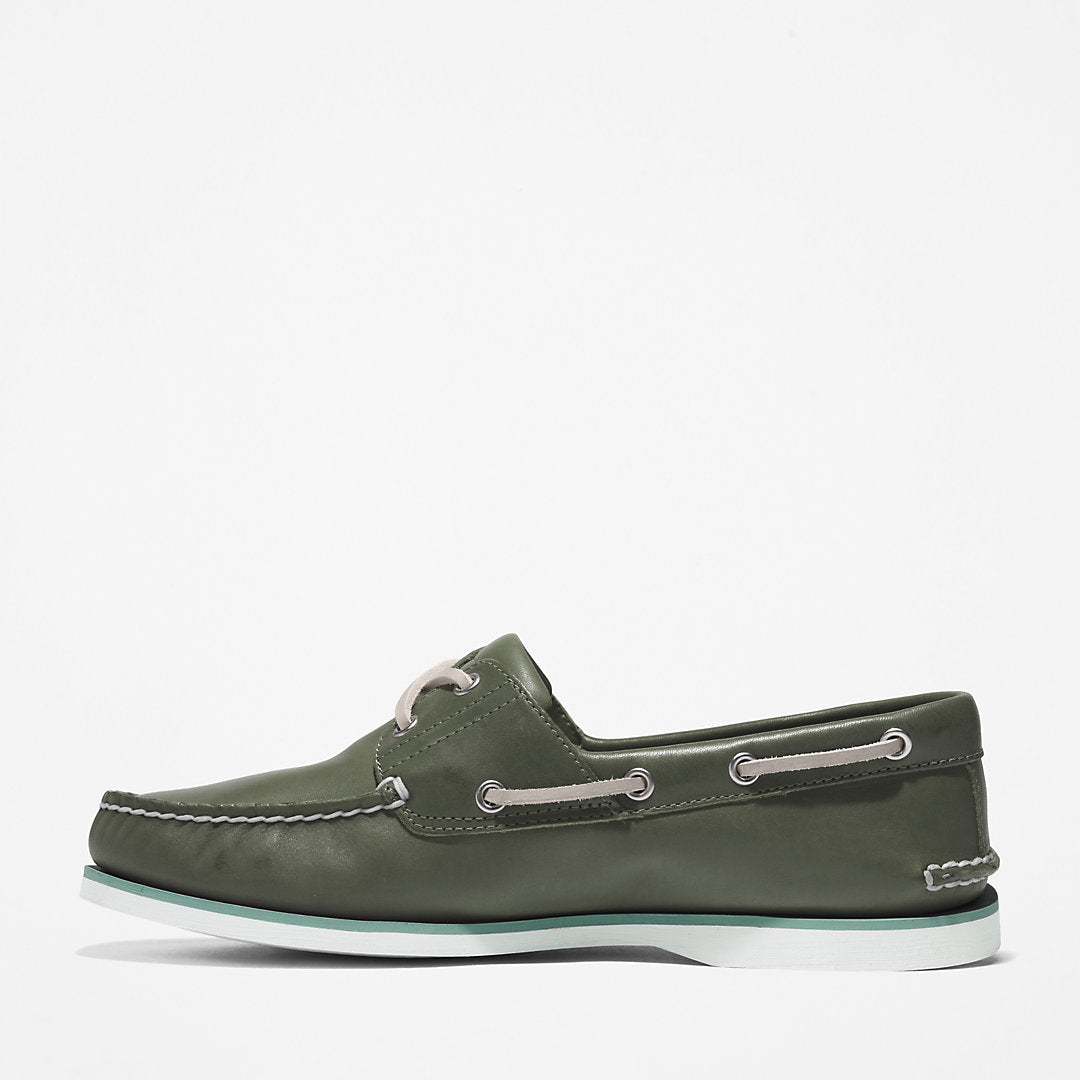 Timberland® 2-Eye Classic Boat Shoe for Men in Dark Green Timberland Sale