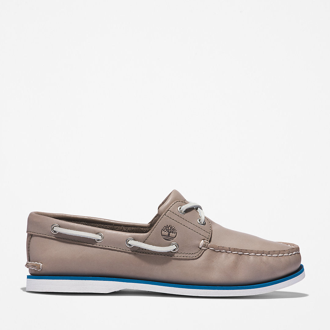 Timberland® 2-Eye Classic Boat Shoe for Men in Grey Timberland Discount