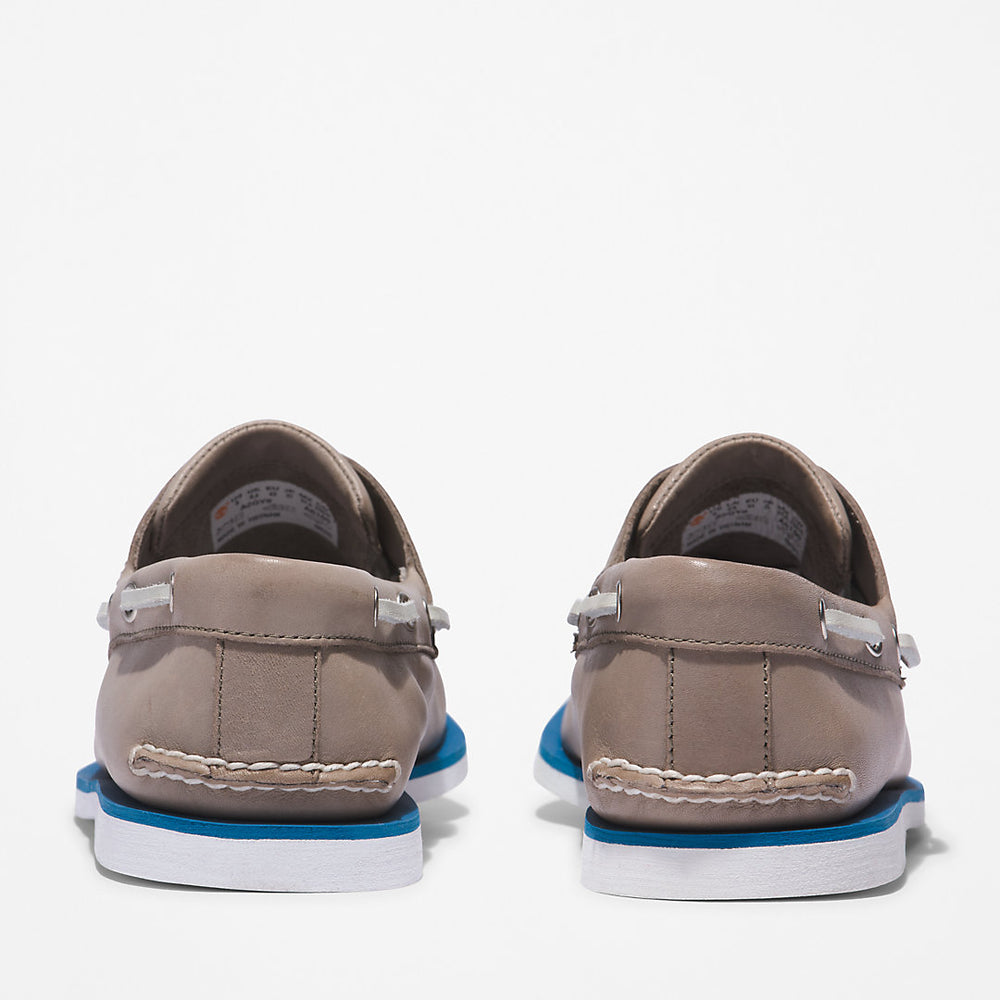 Timberland® 2-Eye Classic Boat Shoe for Men in Grey Timberland Discount
