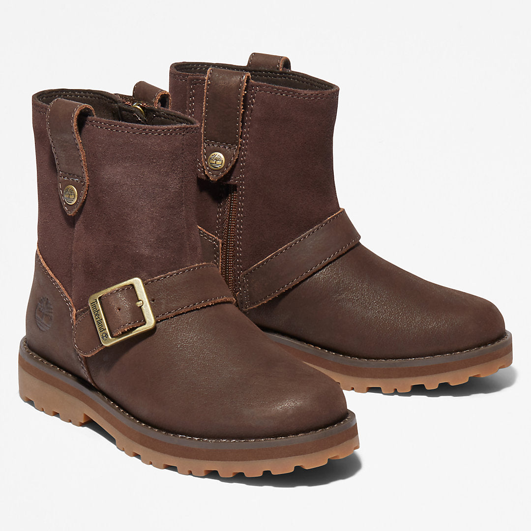 Courma Kid Side-zip Winter Boot for Youth in Dark Brown Timberland Online