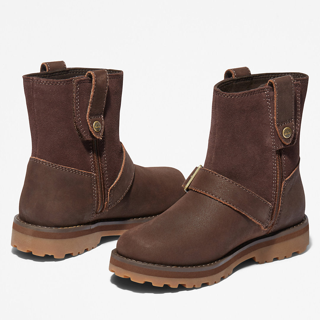 Courma Kid Side-zip Winter Boot for Youth in Dark Brown Timberland Online