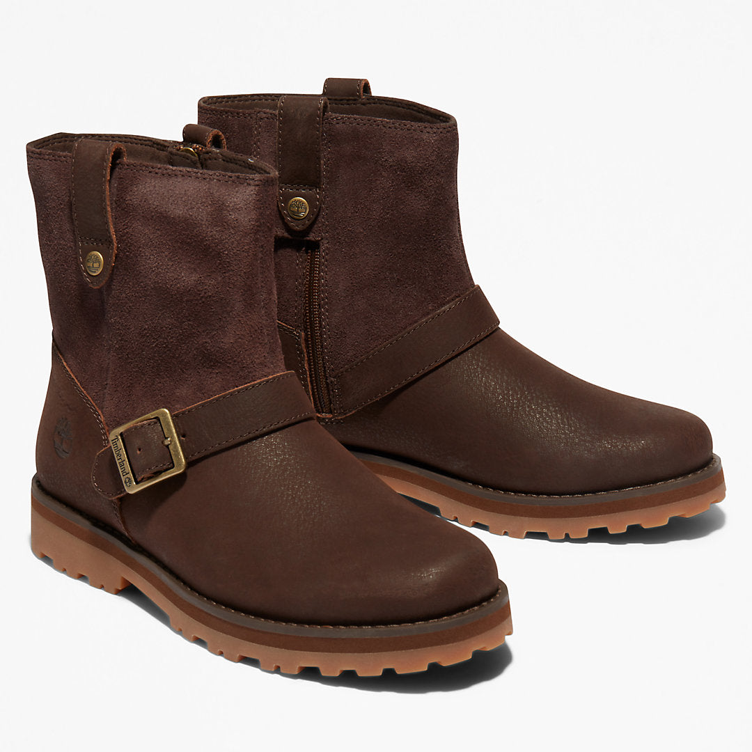 Courma Kid Side-zip Winter Boot for Junior in Dark Brown Timberland Discount