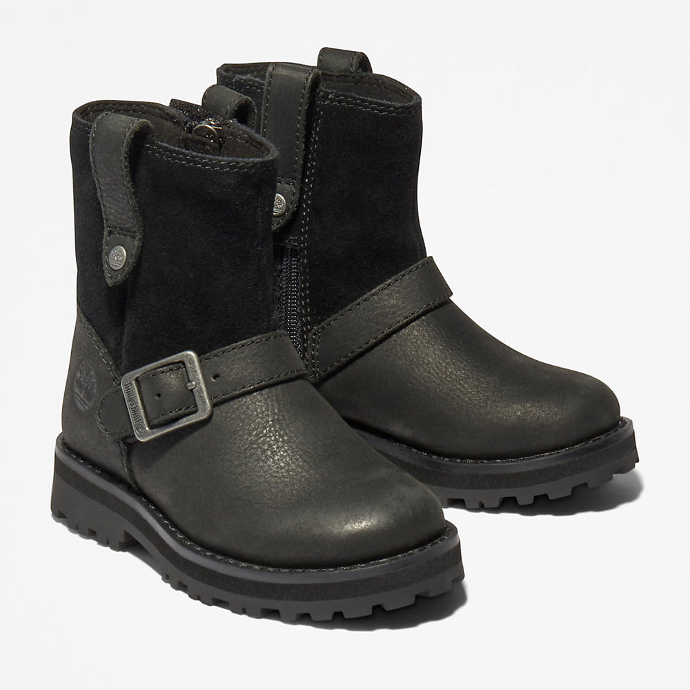 Courma Kid Side-zip Winter Boot for Toddler in Black Timberland US