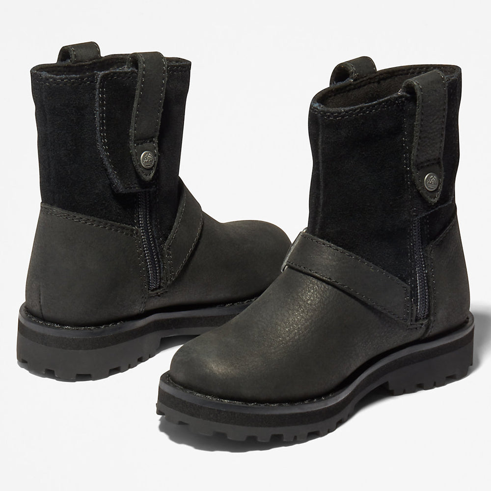 Courma Kid Side-zip Winter Boot for Toddler in Black Timberland US