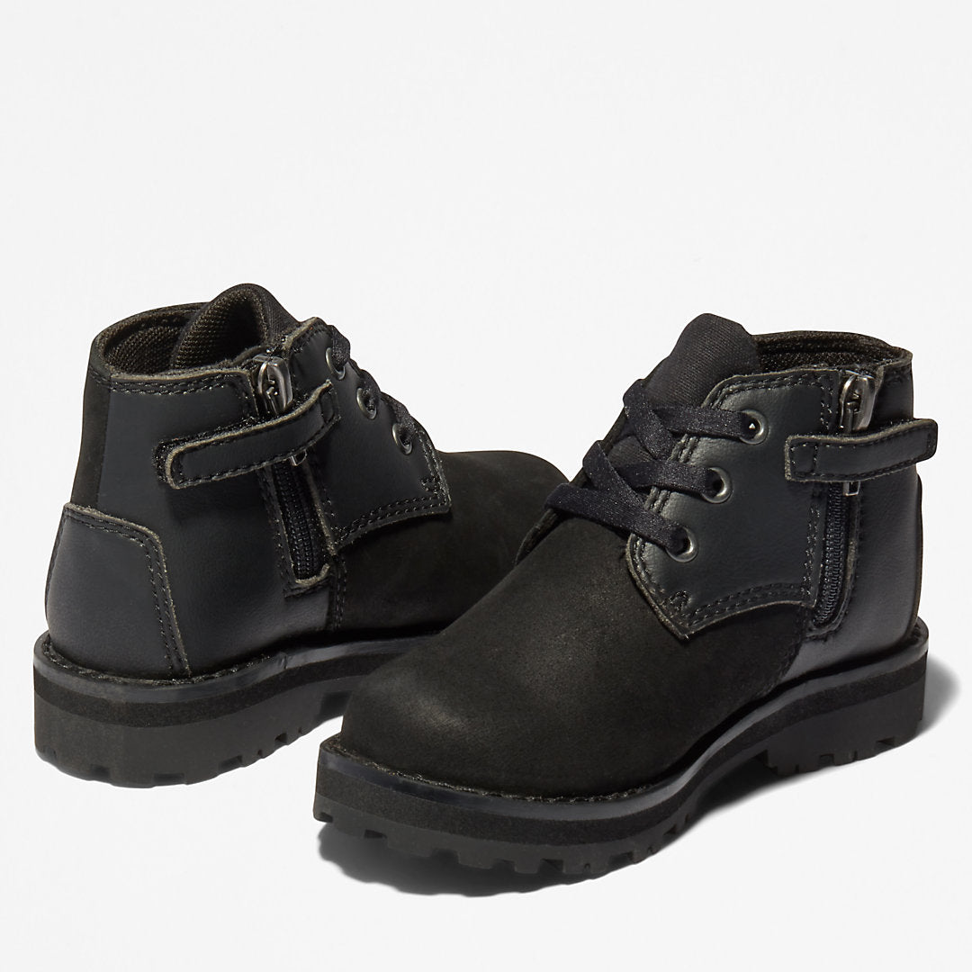 Courma Kid Chukka Boot for Toddler in Black Timberland US