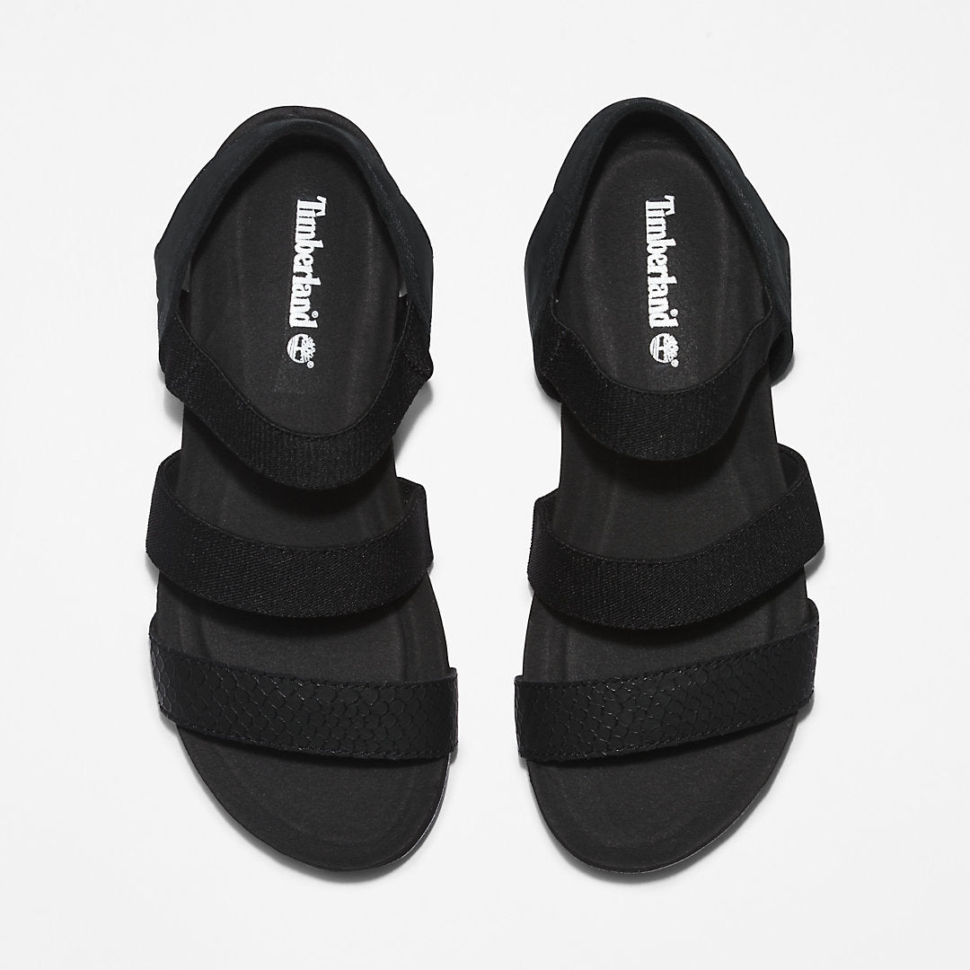 Malibu Waves Ankle-strap Sandal for Women in Black Timberland Outlet