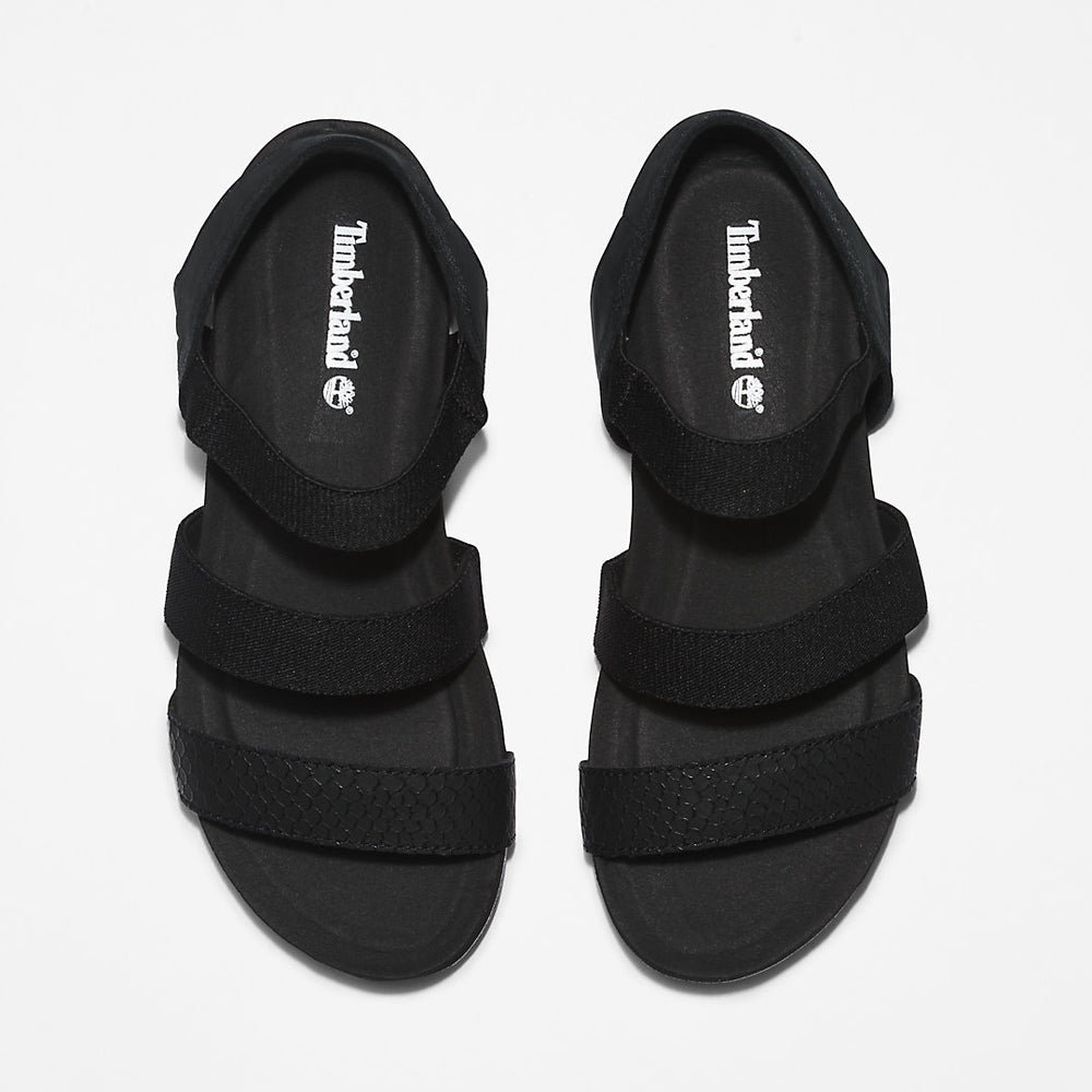 Malibu Waves Ankle-strap Sandal for Women in Black Timberland Outlet