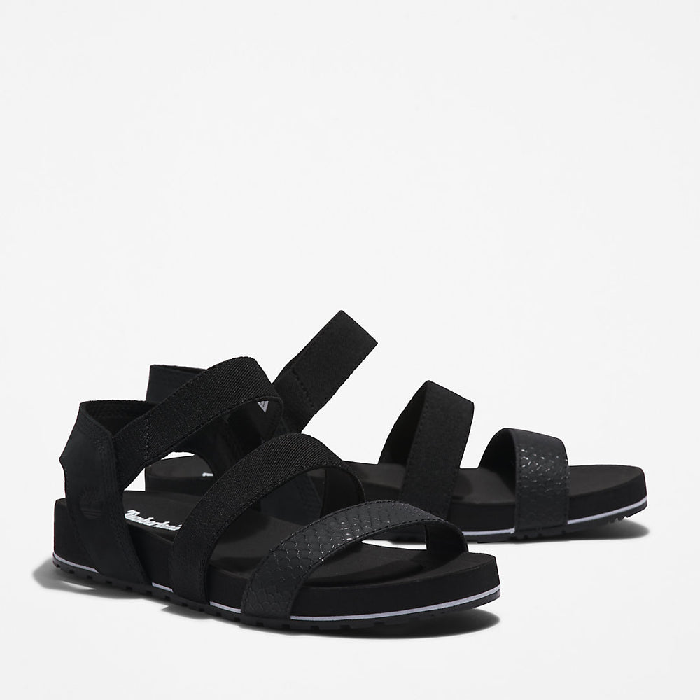 Malibu Waves Ankle-strap Sandal for Women in Black Timberland Outlet
