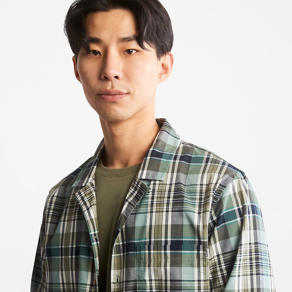Outdoor Heritage Check Shirt for Men in Green Timberland Outlet